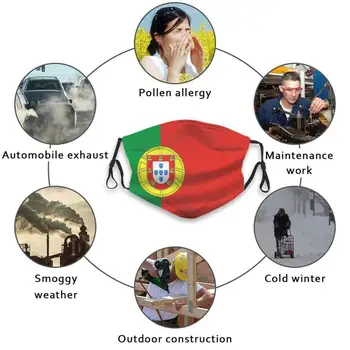 Dokážte Svoje Farby | Portugalsko Vlajkou Maska Tlač Umývateľný Filter Zábavné Úst Portugalsko Portugalsko Vlajka Vlajka Portugalsko Portugalsko